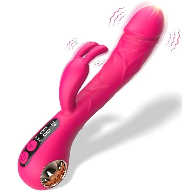 MyPlayToys Vibro Rabbit Spotbit 14 x 3.7cm Rose